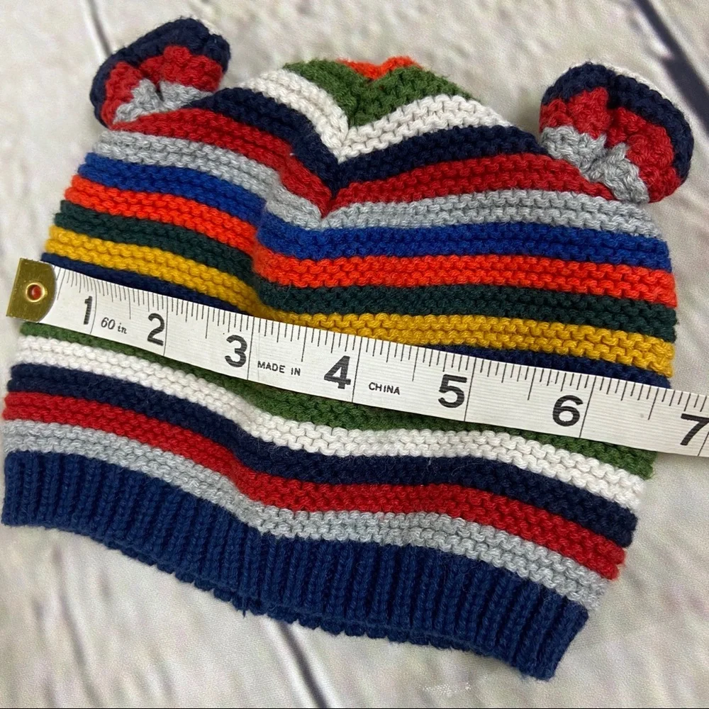 4/$25 Gap knit striped hat and mittens bundle
